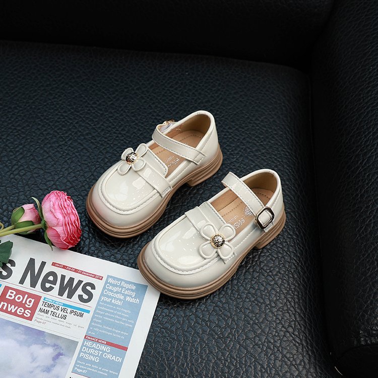 Princess Shoes, Children's Black Small Leather Shoes, Soft Soled Large Single Shoes, Trendy 4