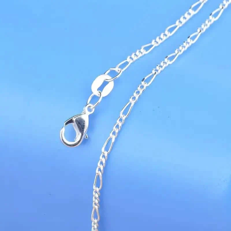 Exquisite Copper Necklace Chain, 16–30in Adjustable, 925 Silver Plated 1