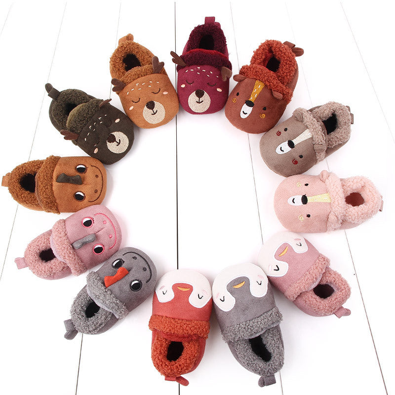 Baby Shoes Adorable Infant Slippers Toddler Baby Boy Girl Knit Crib Shoes 1