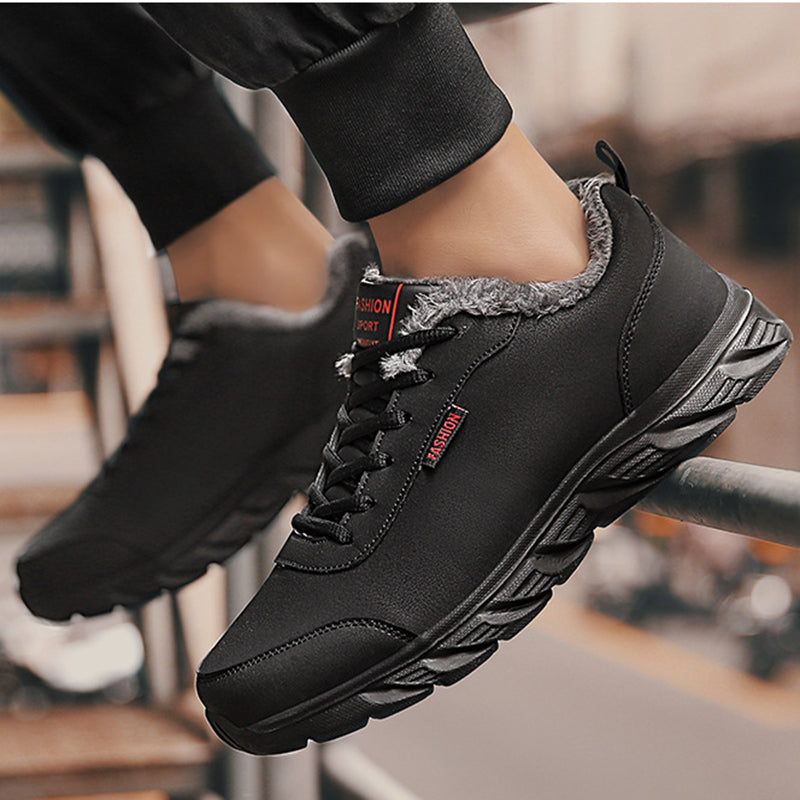Men Sneakers Winter Warm Sports Shoes With Plush 1