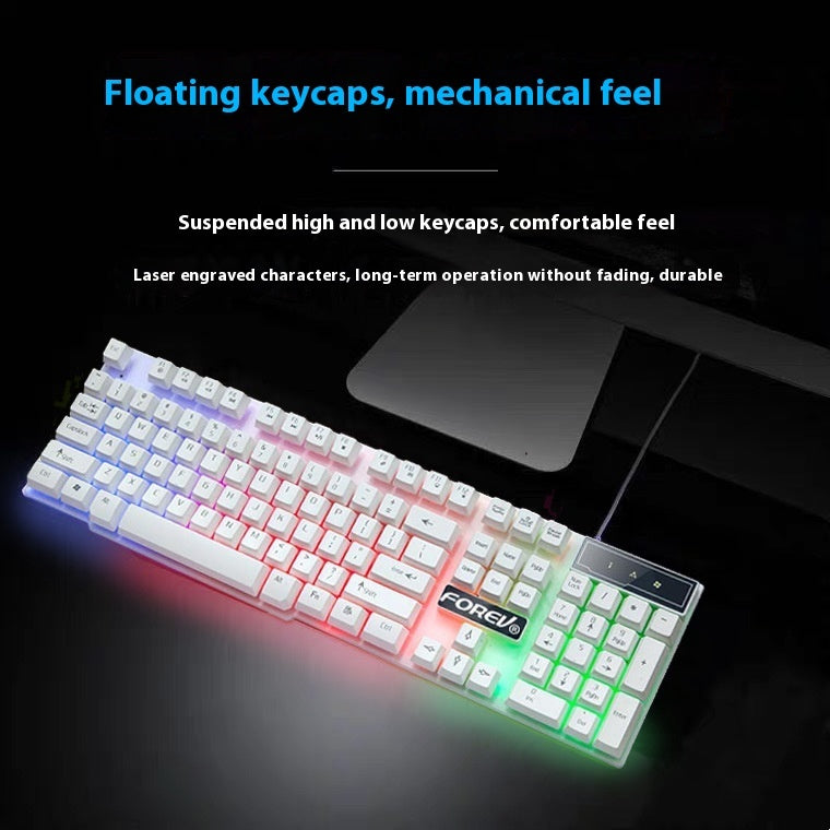 Wired Keyboard Luminous Desktop And Notebook Computer Accessories 2