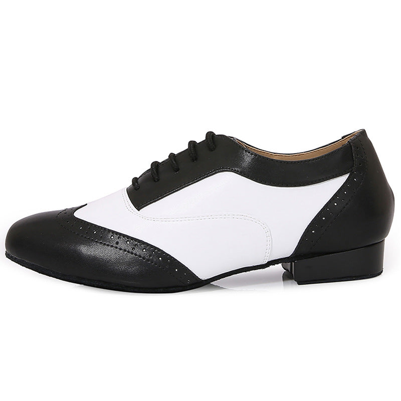 Leather Ballroom For Square Dancing And Latin Dancingsoft-soled Dance Shoes For Adults 5