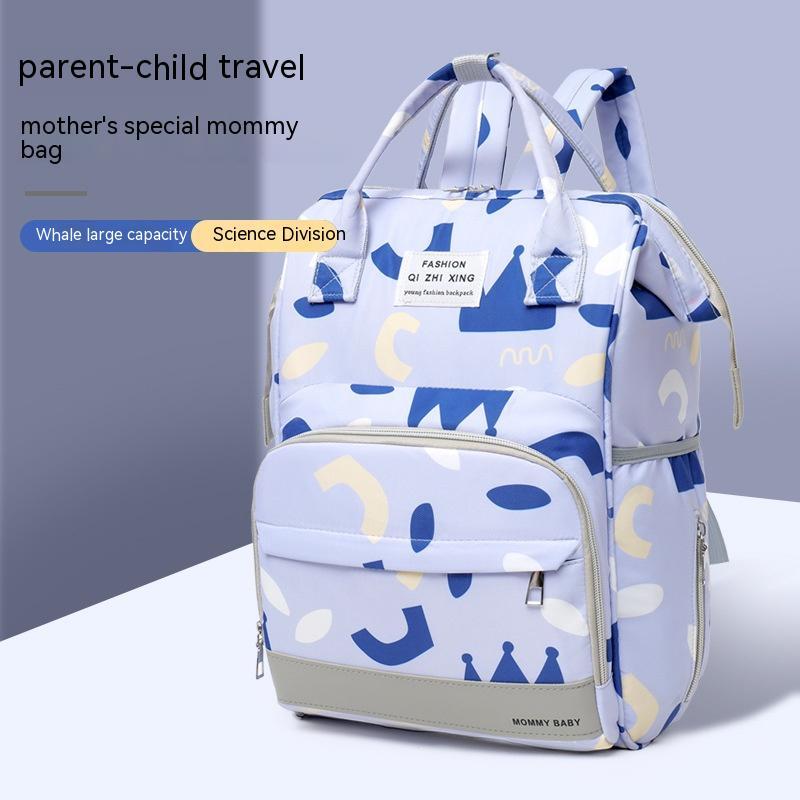 Multi-compartment Mummy Bag Large Capacity Portable Backpack Baby Diaper Bag 7