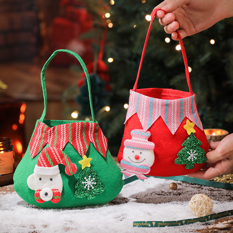 Christmas Safe Fruit Bag, Apple Bag, Christmas Gift Bag, Santa Claus, Snowman, Elk, Kindergarten Decoration Candy 1