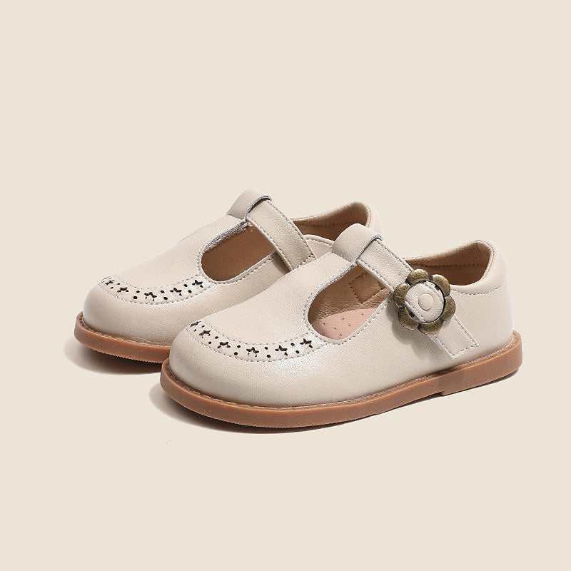Girls' Leather Shoes Genuine Leather Non-slip Princess Shoes 4
