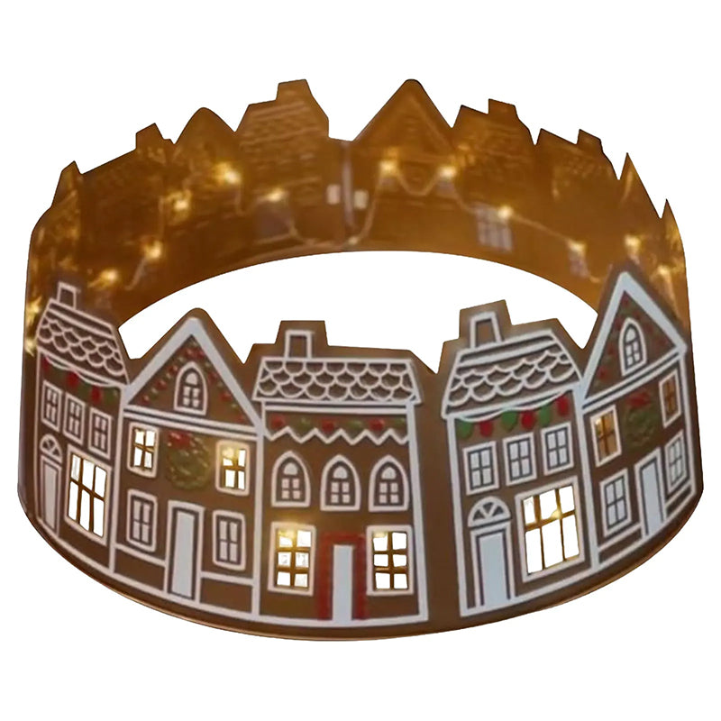 LED Gingerbread Christmas Tree Collar 7