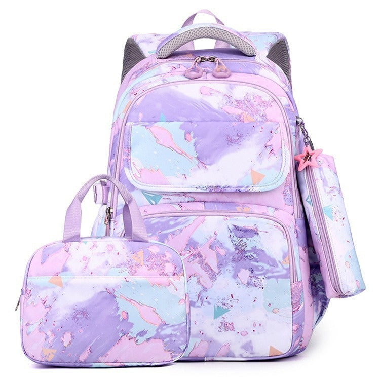 Elementary School Backpack Weight-Reducing Back-Supporting And High-Capacity 5