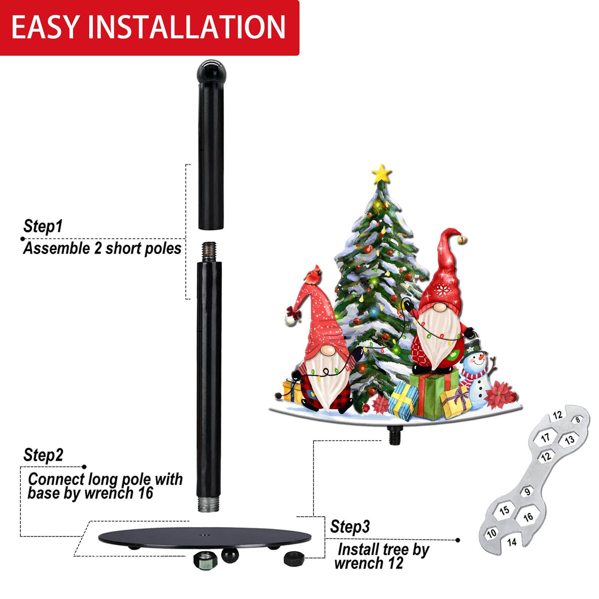 pinata Christmas Gnome Paper Towel Holder Kitchen Countertop Decor 3