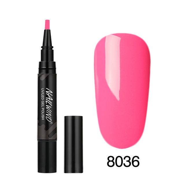Art Manicure Venalisa 60 Colors Soak Off Enamel Convenience Clean Nail Glue Pen 12