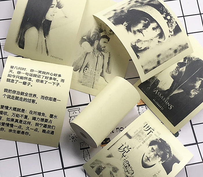 Mini Bliuetooth Wireless Thermal Printer Paper Sticker Label Printer 27