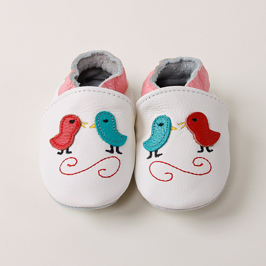 Childrens And Babies Genuine Leather First-walking Shoes 5
