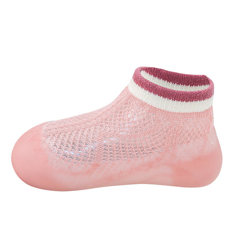 Children's Mesh Anti-mosquito Sock Shoes Baby Summer Baby Non-slip Room Socks 4