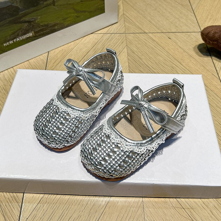Children's Fashion Hollow Princess Shoes Summer New Style Girls' Soft Bottom Hollow Baotou Little Girls' Anti Slip Sandals 6