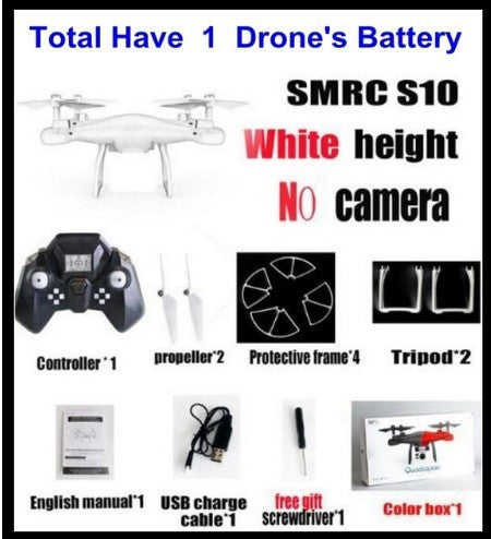 Sales Promotion WiFi 2MP Camera With S10 SMRC FPV Quadcopter Drone Helicopter UAV Micro Remote Control Toy RACER KIT Aircraft 10