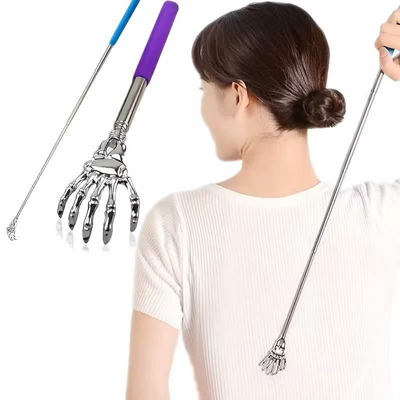 Retractable Back Itching Device – Stainless Steel Claw Massager for Relaxing the Back 1