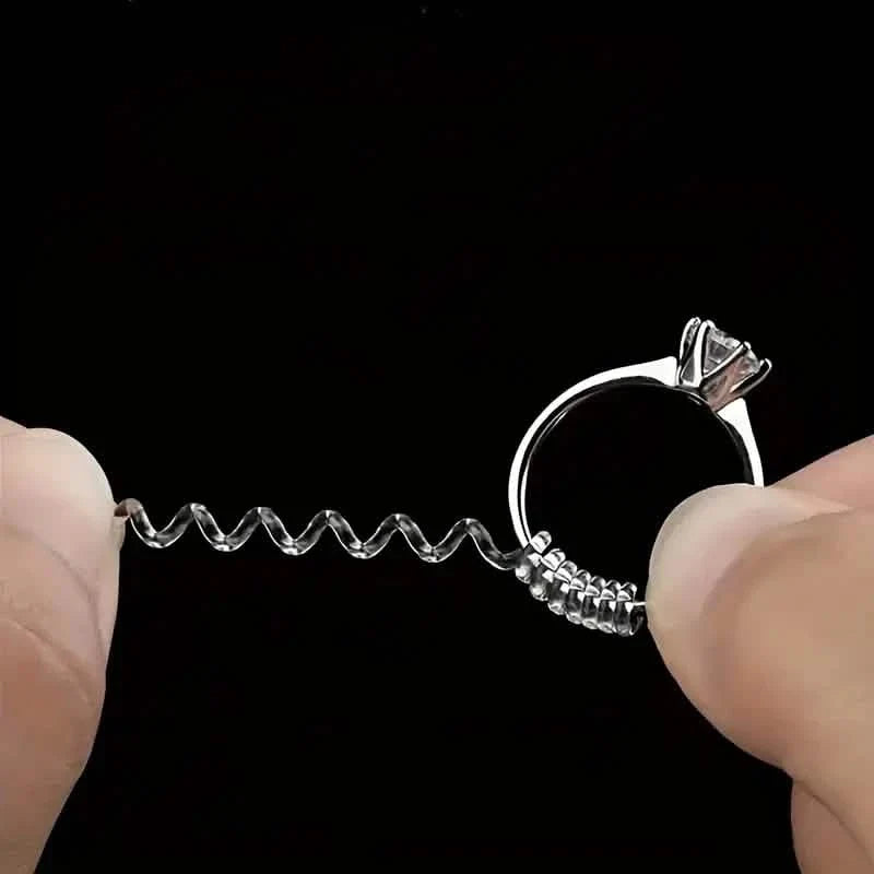 4-Piece Set: Invisible Silicone Ring Size Adjusters – Unisex, Flexible, Minimalist 6