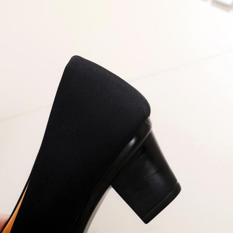New Spring And Autumn Summer Old Beijing Cloth Shoes Women's Thin Shoes Black Work Shoes High Heels Non-slip Ceremonial Shoes 5