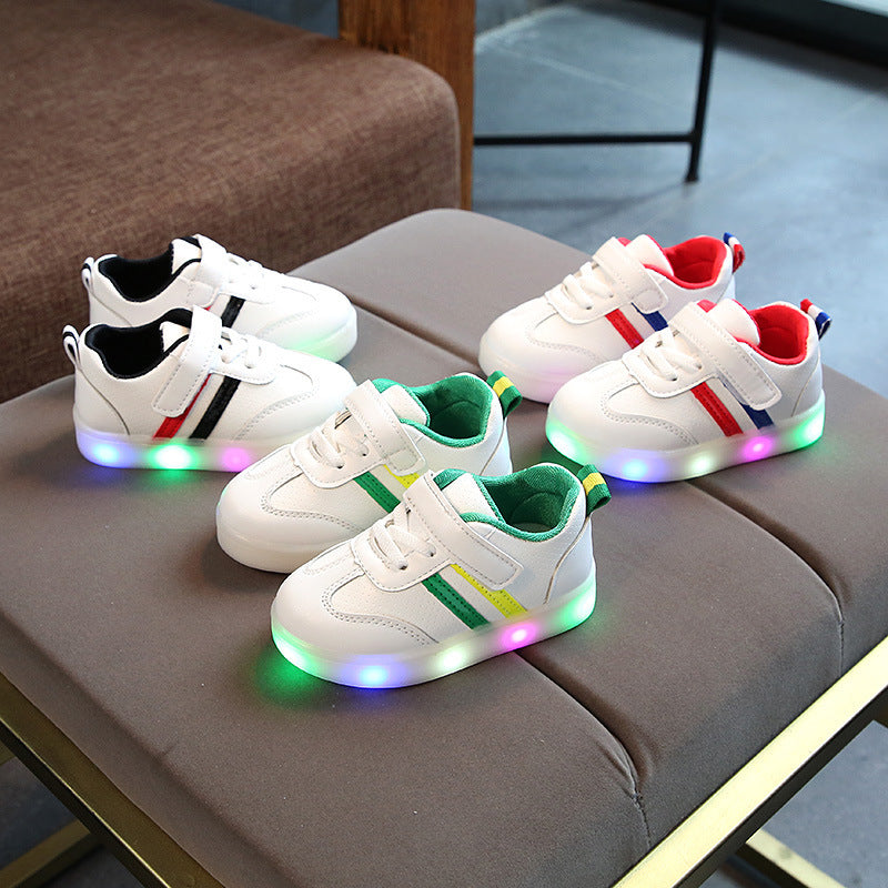 Kimmy White LED Sneakers Shoes 1