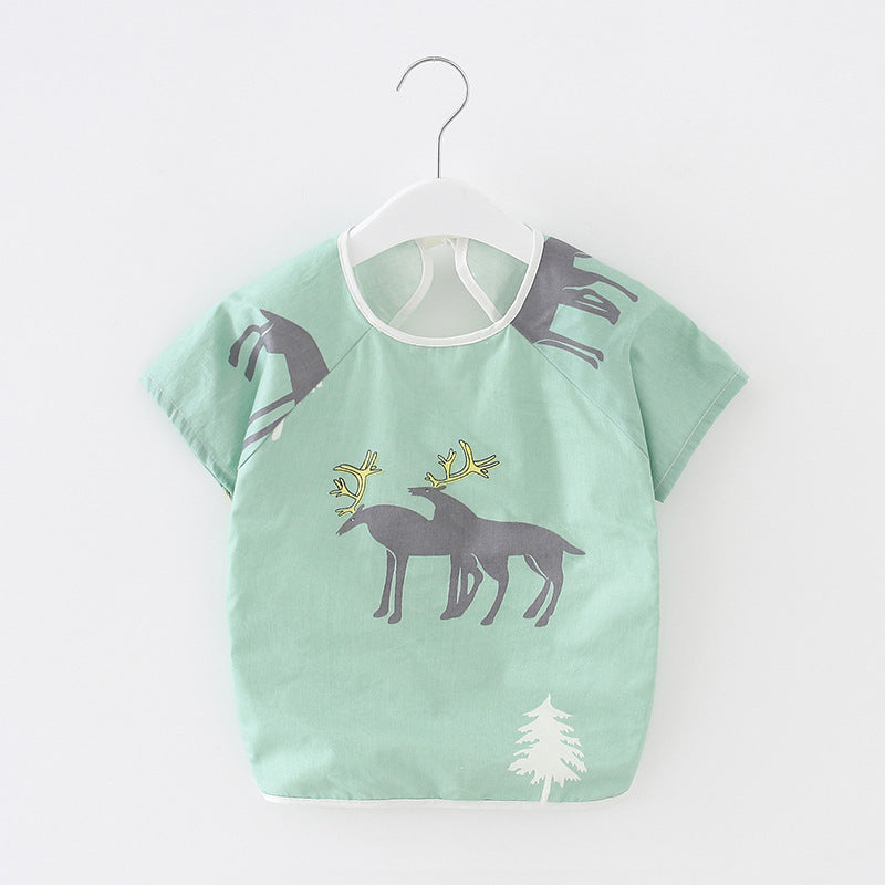 Baby Dinner Coverall Bib Spring And Autumn Long Sleeve Apron 14