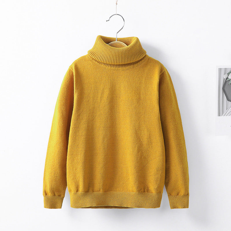Autumn and winter high collar children's knitwear 2
