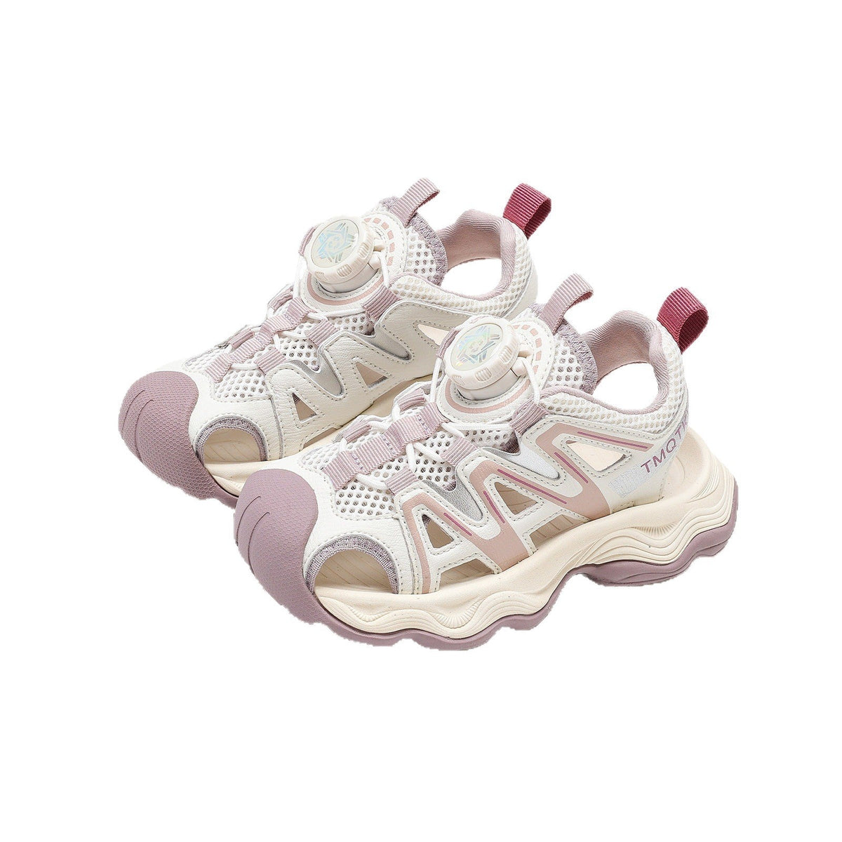 2026 Summer New Kids Sports Sandals, Girls Breathable Non-Slip Mesh Shoes, Baby Girls Hollow Out Soft Sole Beach Shoes 4