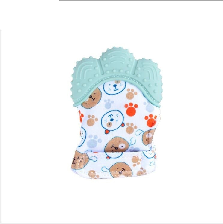 Baby teether baby anti-bite silicone molar gloves children's sound toys 22