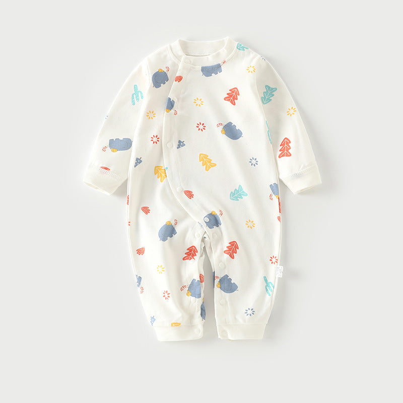 Autumn Thin Baby Pajamas And Baby Onesies 4