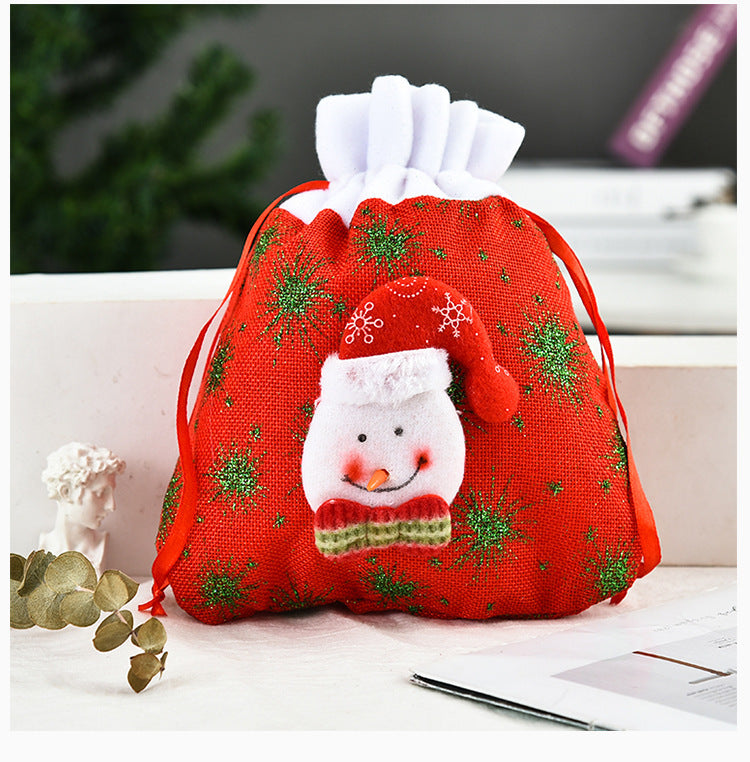 Christmas tote bag gift apple bag Christmas decoration 3D gift bag printed gift bag 7