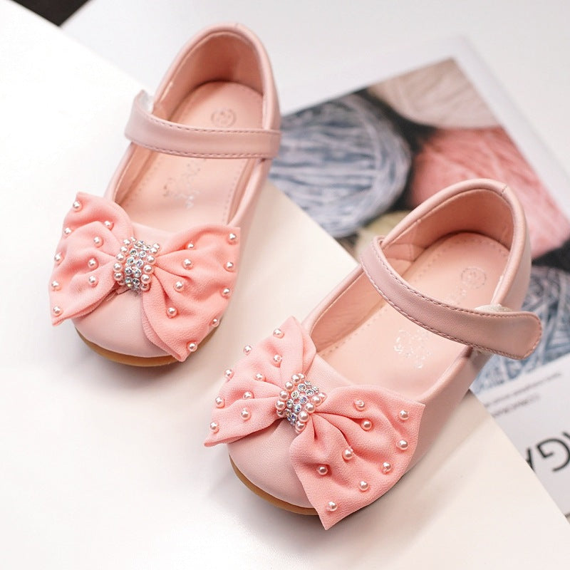 Princess Bow New Girls' Banquet Dress Flower Girl Shoes 6