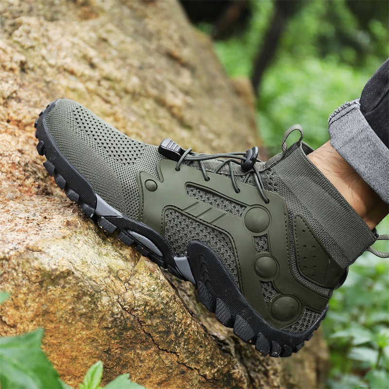 Outdoor Large Size Hiking Shoes Men's Lightweight High-top 1