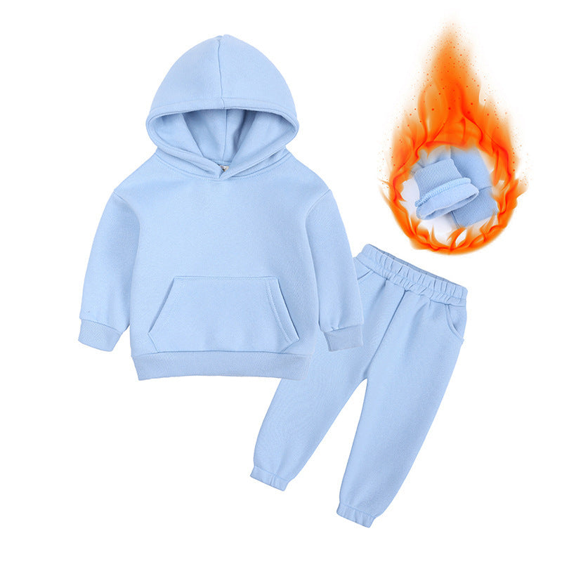 Children's New Winter Fleece Sweater Set 4