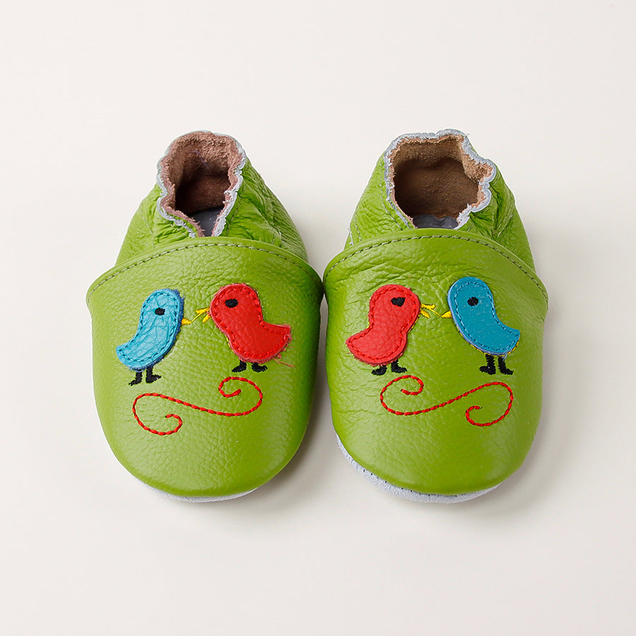 Childrens And Babies Genuine Leather First-walking Shoes 6