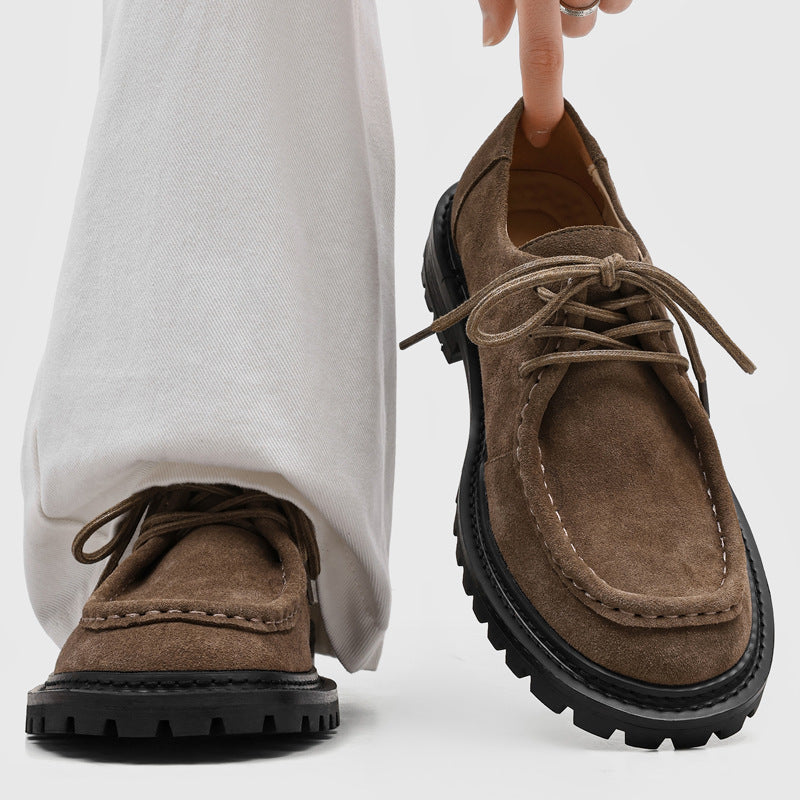 Retro Thick-soled Lace-up Casual Shoes 7