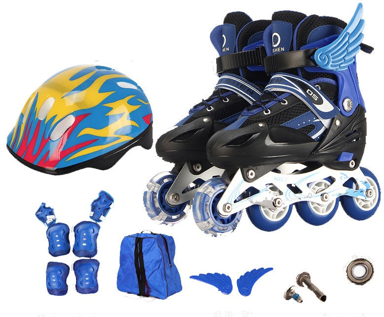 PU Single Adjustable Children The Skating Shoes 4