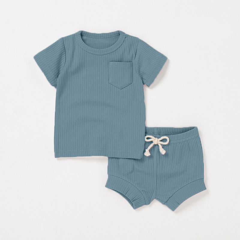 Newborn Short-sleeve And Shorts Set 15