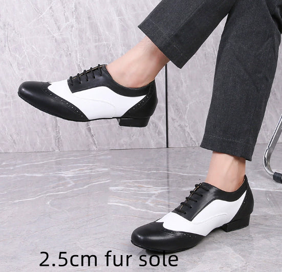 Leather Ballroom For Square Dancing And Latin Dancingsoft-soled Dance Shoes For Adults 11