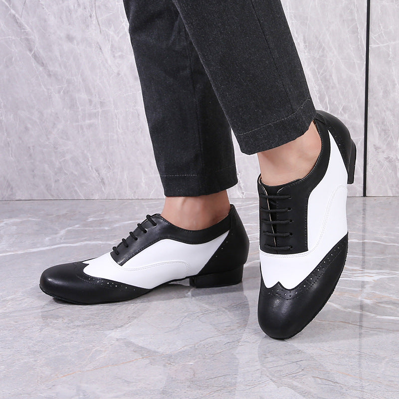 Leather Ballroom For Square Dancing And Latin Dancingsoft-soled Dance Shoes For Adults 3