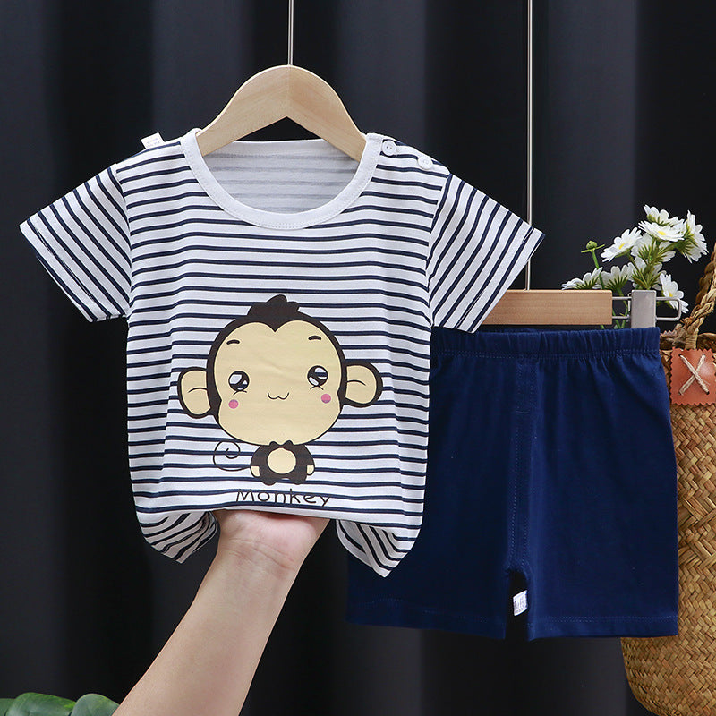 Pure Cotton Boys Korean Baby Clothes Wholesale New T-shirt Girls Kids Clothes 6