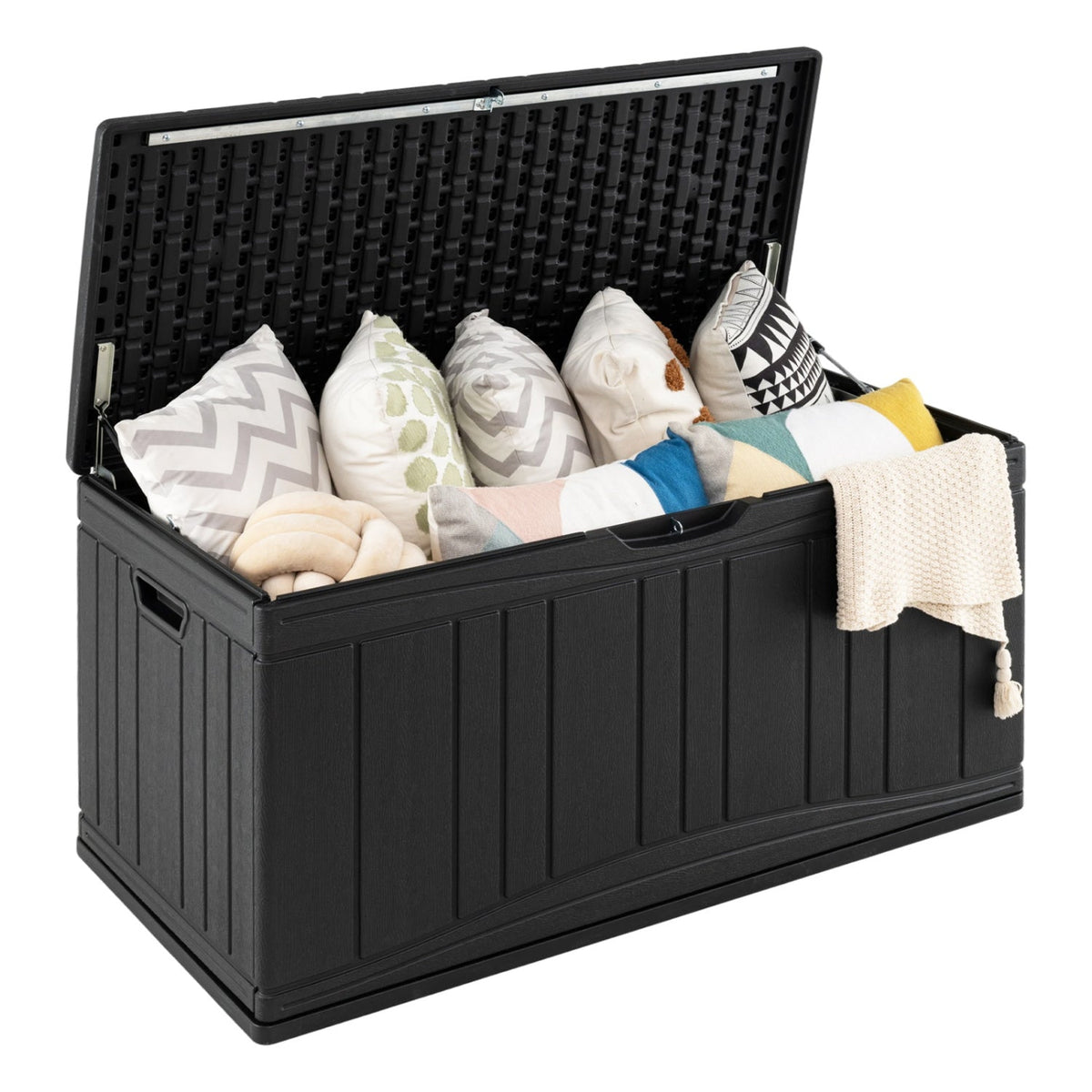 80 Gallon Outdoor Deck Box with Lockable Lid 3