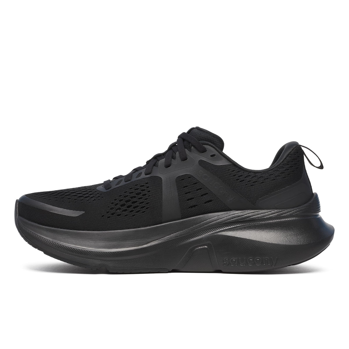 Saucony Women's Guide 18 Sneaker, Black/White, 10 WideSaucony Women's Guide 18 Sneaker, Black/White, 10 Wide 10