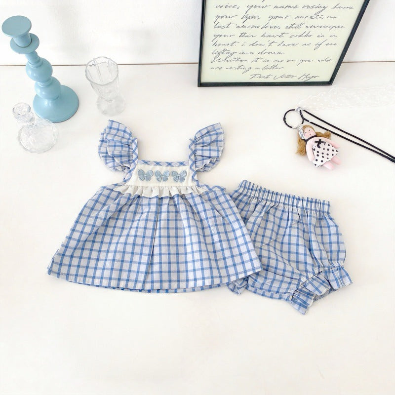 Lotus-leaf-sleeve Camisole Floral Shorts 6
