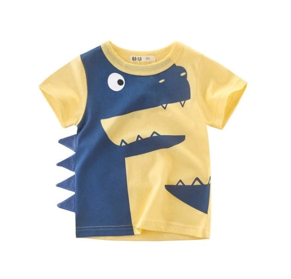 Children's Wear Summer New Korean Children's Boys Cotton T-shirt Men's Treasure In Children's Short Sleeves 16