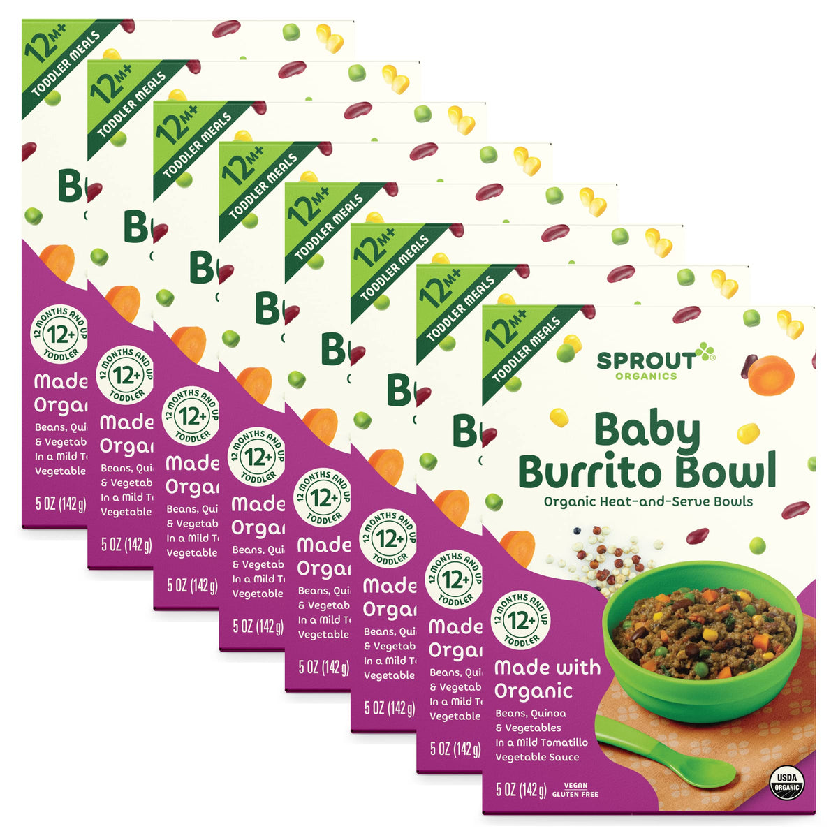 BestBy12/25 Sprout Organic Baby Food Macaroni Pasta Butternut Squash 5oz 8ct 1