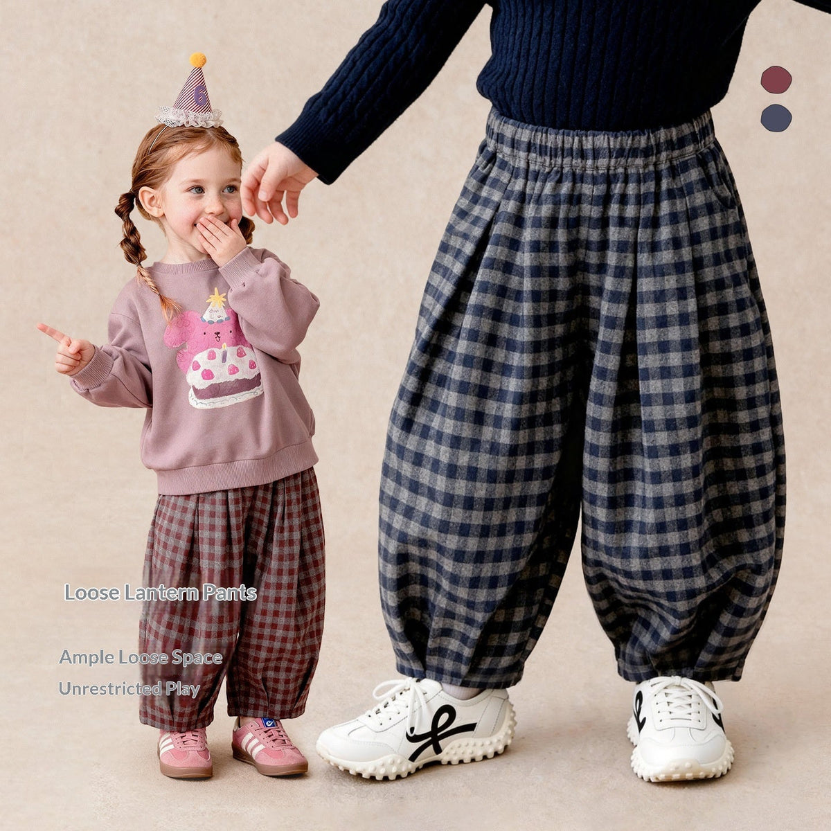 Plaid Fashion Simple Comfortable And Vintage Long Pants 2