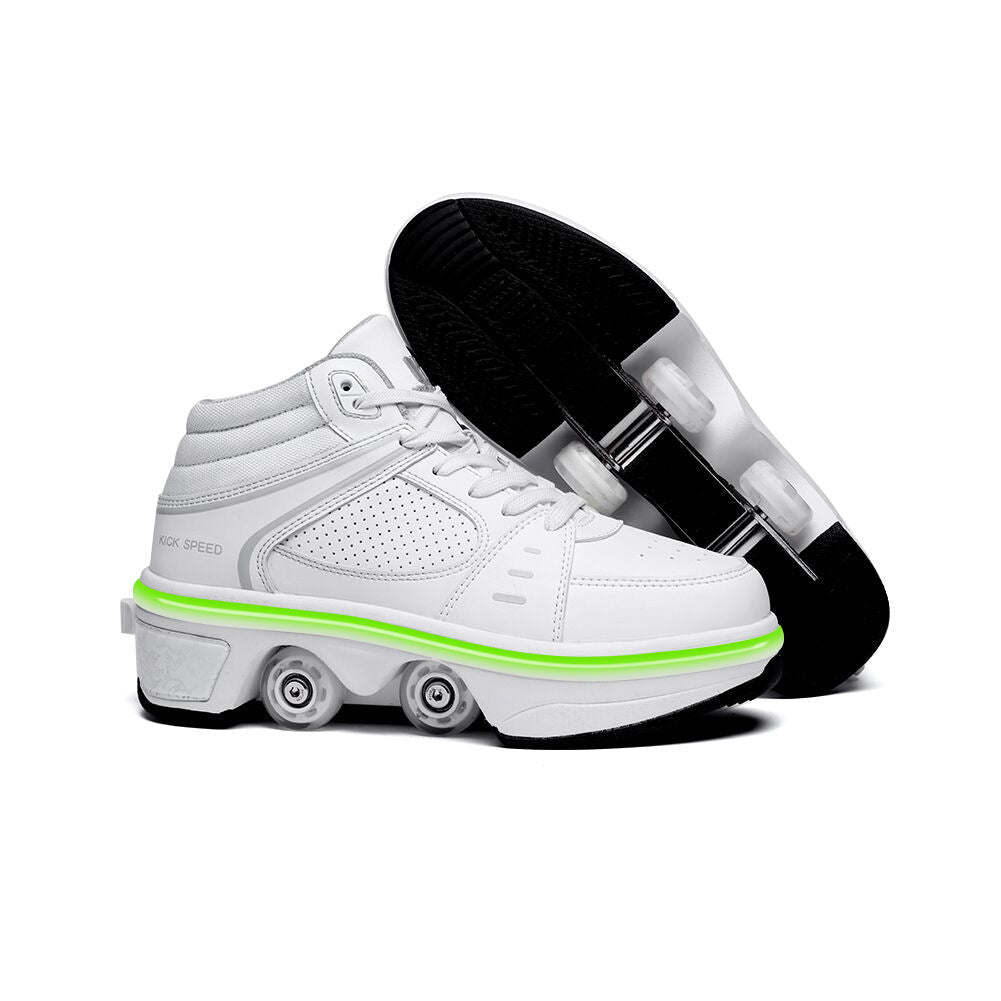 Deformation Shoes Double Row Rune Roller Skates 3