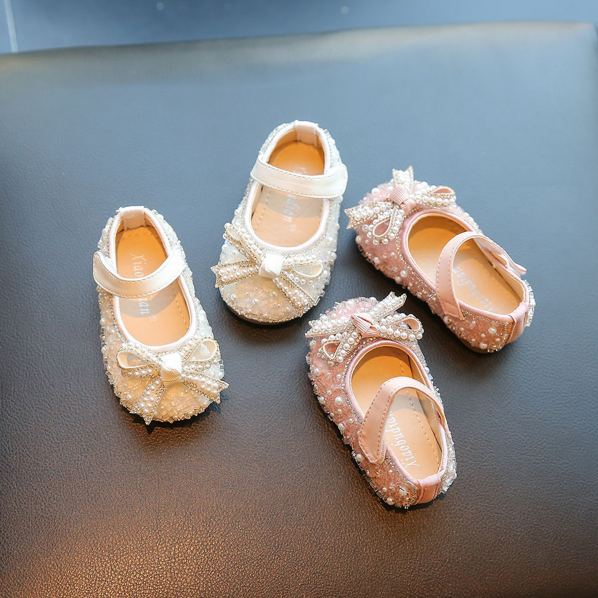 Spring And Autumn Girl's Nude Shoes Non-slip Soft Bottom Toddler 2