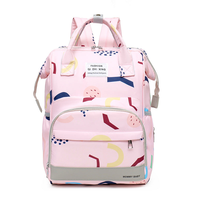 Multi-compartment Mummy Bag Large Capacity Portable Backpack Baby Diaper Bag 3