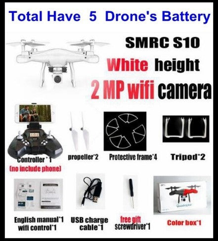 Sales Promotion WiFi 2MP Camera With S10 SMRC FPV Quadcopter Drone Helicopter UAV Micro Remote Control Toy RACER KIT Aircraft 26