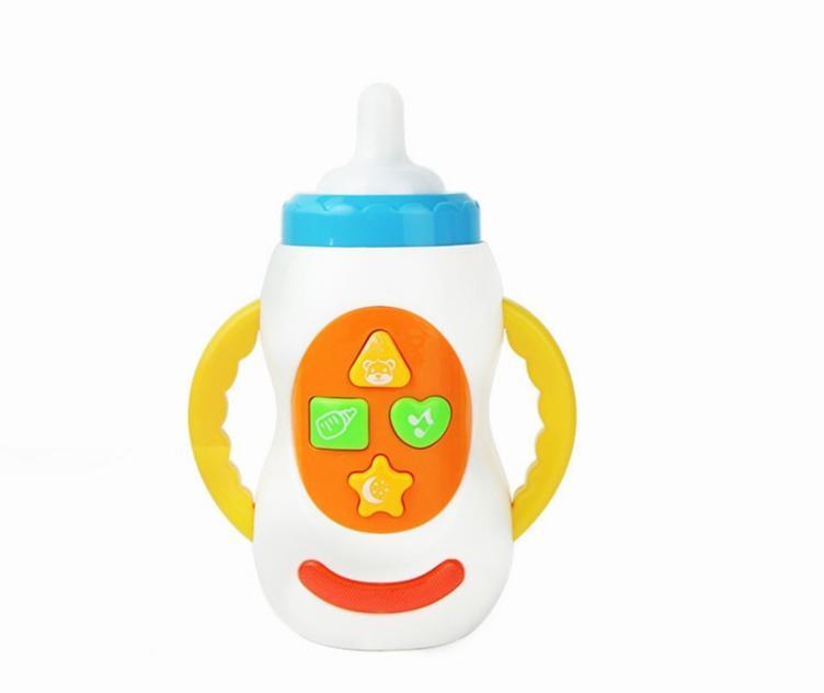 Baby Simulation Milk Bottle Toy LED Flashing Baby Bottle With Sound and Light Toys For Baby 5