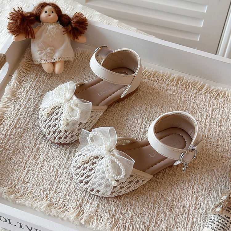 Summer New Transparent Mesh Princess Shoes With Soft Toe And Mesh Mesh Bow Sandals 5